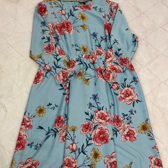 Lane Bryant X Fast Roma vintage flora midi dress size 26 - Picture 16 of 16